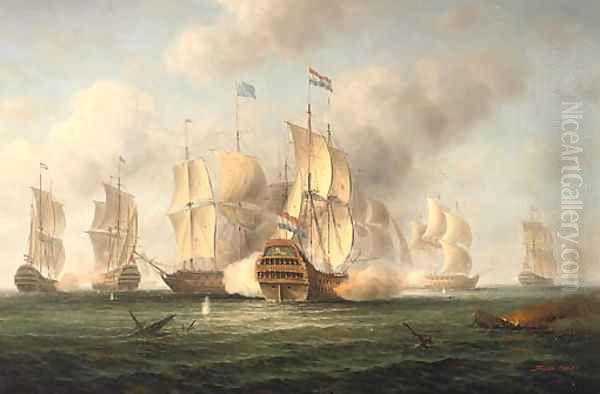 An Anglo-Dutch engagement - view 1