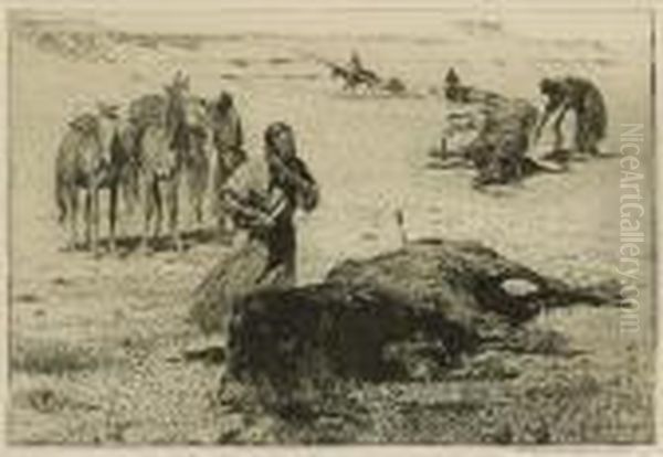 After The Buffalo Hunt; Navajo Shepherd - view 1