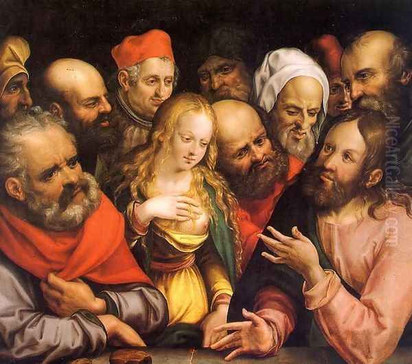The Woman Taken in Adultery - view 1