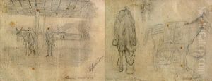 Sketches Of Horses by John Edward Borein