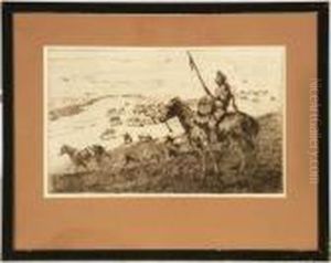 Crow Horse Guard by John Edward Borein