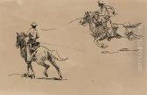 Two Cowboys by John Edward Borein