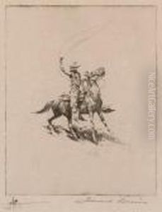 Ready To Rope; New Bucking Horse;bronco by John Edward Borein