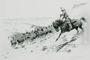 Running Wild Horses by John Edward Borein