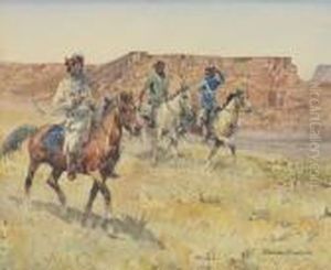 Indians On Horseback by John Edward Borein