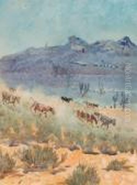 Cattle On A Trail - view 1