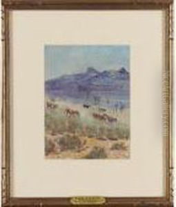 Cattle On A Trail by John Edward Borein