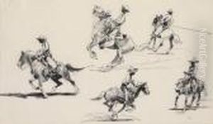 Four Riders, One Roper by John Edward Borein