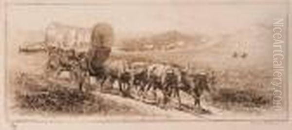 Title: Emigrant Train - view 1