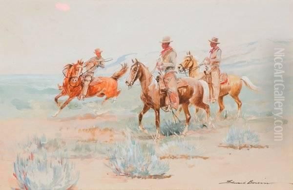 Title: Three Cowboys - view 1