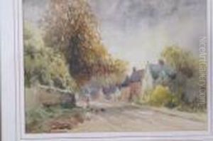 Castle Donington, A Quiet Lane by John Edward Borein