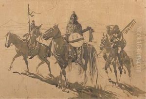 Indians On Horseback by John Edward Borein