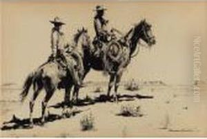 Two Cowboys by John Edward Borein