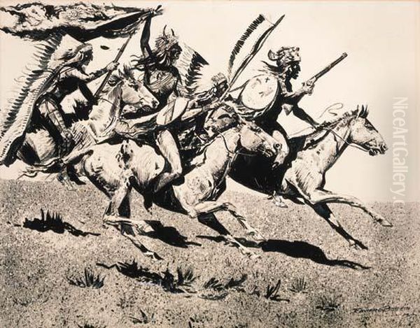 War Party On The Move - view 1