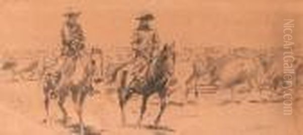 Cowboys And Cattle - view 1