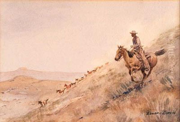 Rounding Up Horses - view 1
