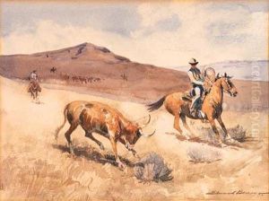 Roping A Steer