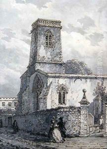 St Peter in the East Church by Thomas Hearne