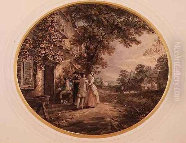 Joseph Andrews and his Friend Mr Adams with Fanny - view 1