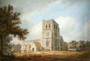 The Parish Church of St Martin Herne Kent by Thomas Hearne
