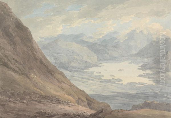 View from Skiddaw over Derwentwater - view 1