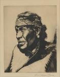Capitain, Navajo by Carl Oscar Borg