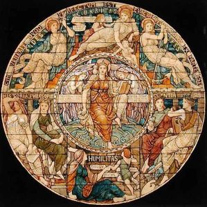 Design for a stained glass window for a theological college in New Jersey by Henry Holiday