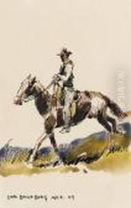 Cowboy Till Hast by Carl Oscar Borg