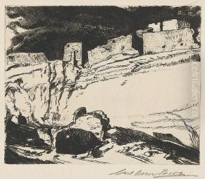 The White House, Canon De Chelly, N.d. by Carl Oscar Borg