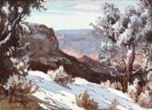 Winter Day At The Grand Canyon by Carl Oscar Borg