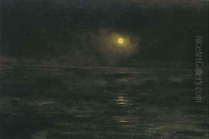 Moonlit Shore by Alexander Thomas Harrison