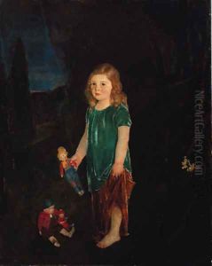 Girl with Dolls by Charles Hawthorne