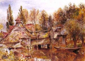 Mill on the Thames, Mapledurham by William Huggins