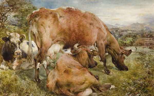 Three Cows in a Field - view 1
