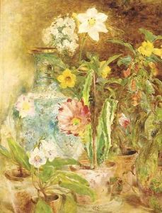 Castus and flowers by William Huggins