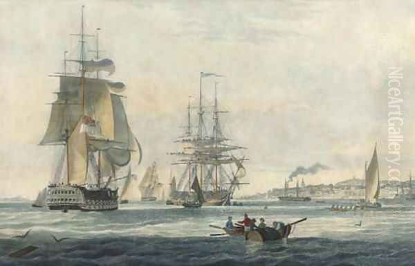 View off Gravesend, by E. Duncan - view 1