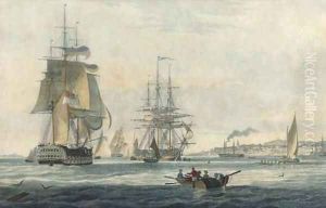 View off Gravesend, by E. Duncan