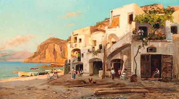 Houses by the beach, Capri - view 1