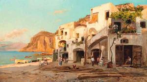 Houses by the beach, Capri