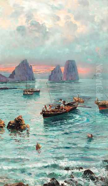 Fishermen off Capri - view 1