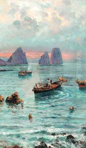 Fishermen off Capri by Bernard Hay