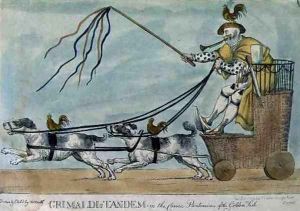 Grimaldis Tandem in the Comic Pantomime of the Golden Fish by William Heath