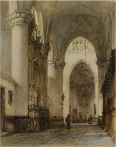 The Grote Kerk, Breda by Johannes Bosboom