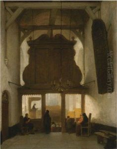 Figures In A Church Interior