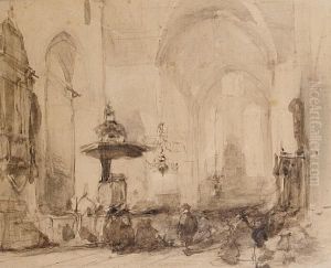 De Kerk Te Maarssluis by Johannes Bosboom