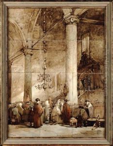 Interieur De Synagogue by Johannes Bosboom