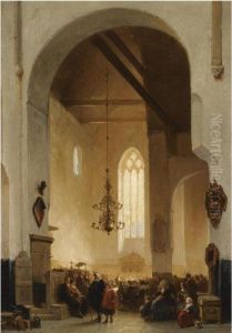 Figures At Mass In The Geertekerk, Utrecht Figures At Mass In The Geertekerk, Utrecht