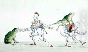 Grimaldis Leap Frog in the Comic Pantomime of the Golden Fish by William Heath
