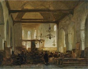 The Geerte Church, Utrecht by Johannes Bosboom