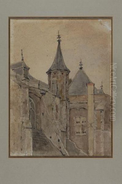 The Ridderzaal In The Hague Before The Restauration Of 1879/80 - view 1